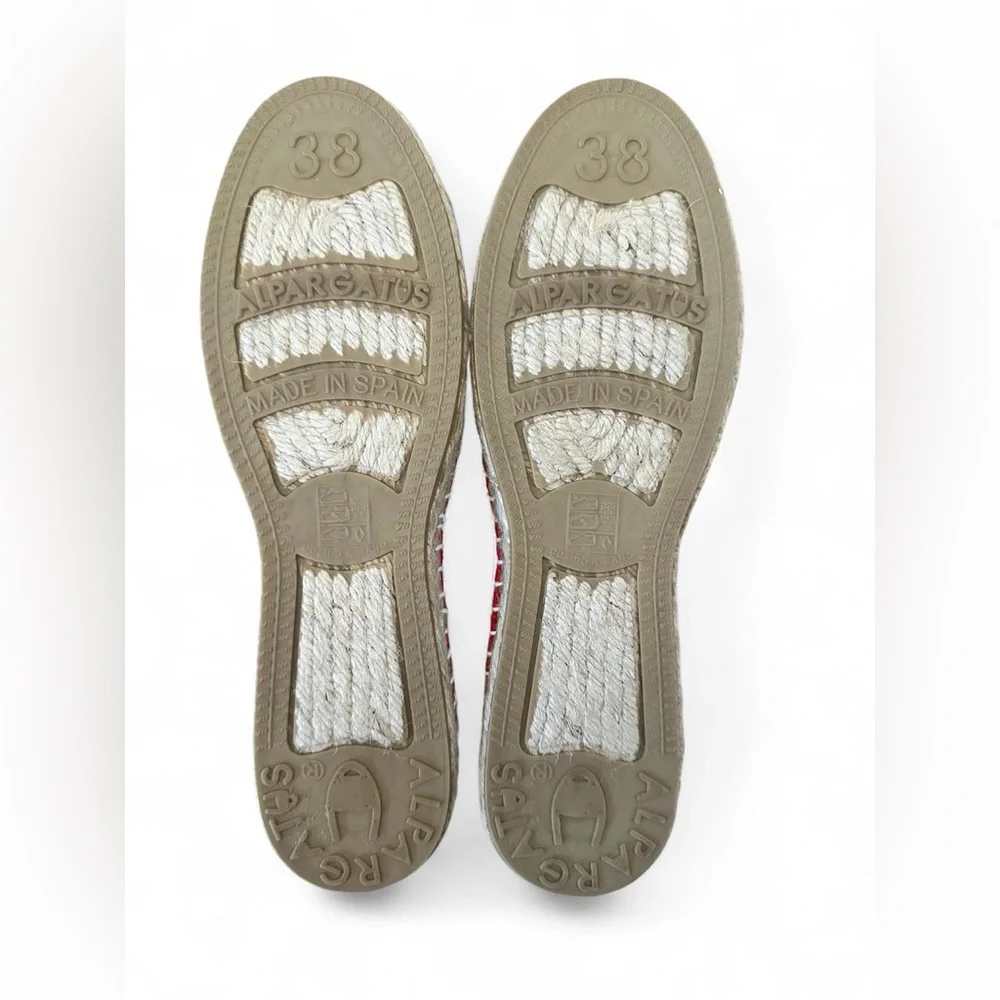 Apparatus Red Canvas Espadrilles size 38 NEW WITHOUT BOX